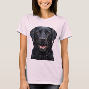 Camiseta de retrato de cão Labrador Retriever pret