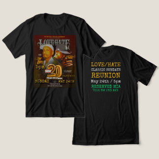 Camiseta de Reunião LOVE/HATE CLASSIC SUNDAYS