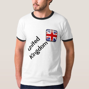 Camiseta de Ringer Básica de Homens do Reino Unido