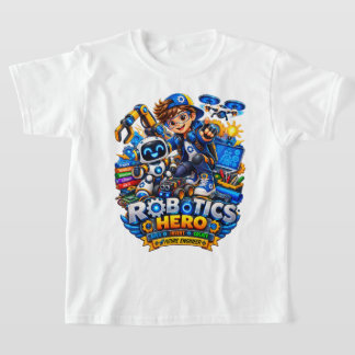 Camiseta de Robótica para Crianças | Robô Engenhei