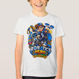Camiseta de Robótica para Crianças | Robô Engenhei