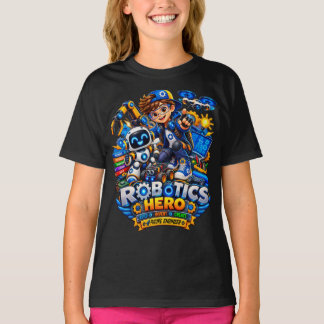 Camiseta de Robótica para Crianças | Robô Engenhei
