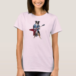 Camiseta de Rock Star Bonito Pastor Australiano