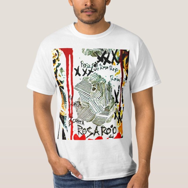 Camiseta de Rosa Rojo (Frente)