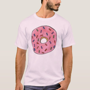 Camiseta de Rosquinha rosa Fosco de rosca