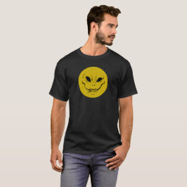 Camiseta de rosto de antecipação simples de mau