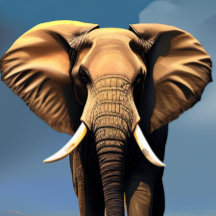 Camiseta de Rosto Elefante