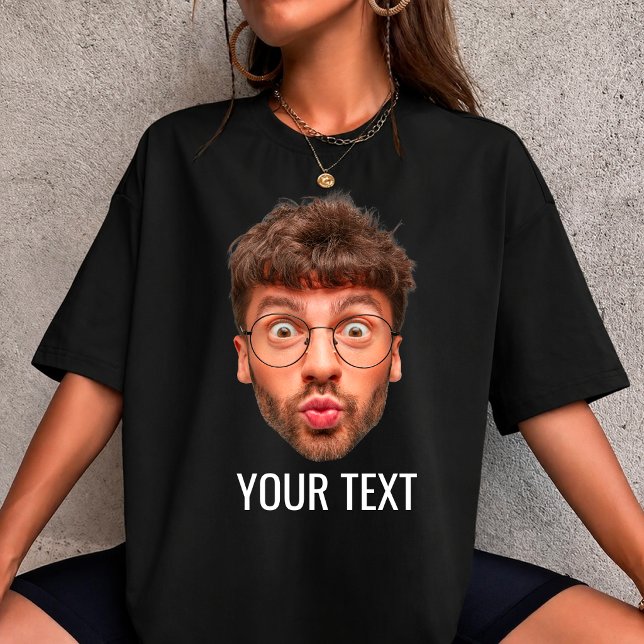 Camiseta de Rosto Personalizado | Camiseta com Fot (Criador carregado)