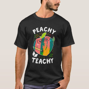 Camiseta de Roupa de Professores de Pêssego de Pês