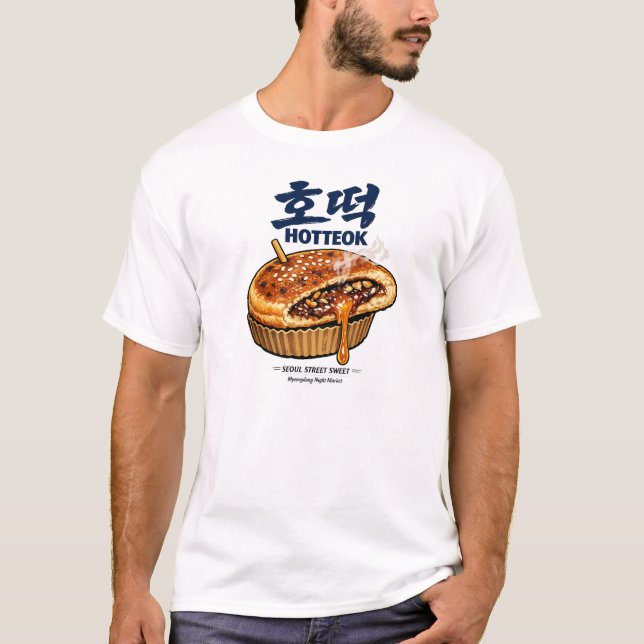 Camiseta de Rua de Hotteok Coreano (Frente)