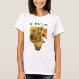 Camiseta de Rua Floral Artística Girassóis de Van