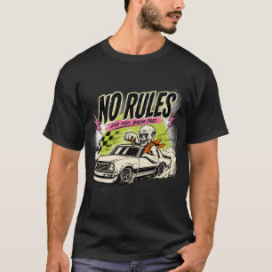 Camiseta de rua retrô sem músculo esquelético