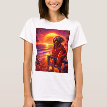 Camiseta de salva-vidas Retro Cockapoo