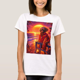 Camiseta de salva-vidas Retro Cockapoo