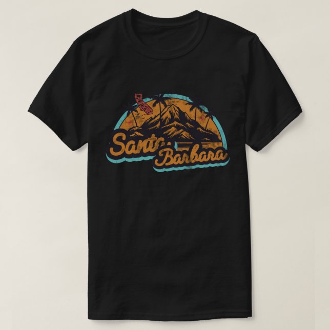 Camiseta de Santa Bárbara, Califórnia (Frente do Design)
