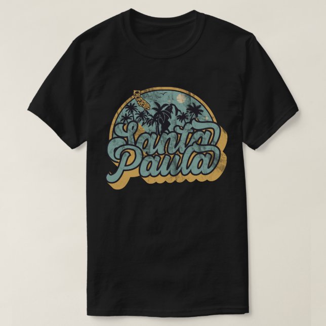 Camiseta de Santa Paula, Califórnia (Frente do Design)