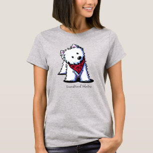 Camiseta de São Valentim do Bandit Beijador Westie