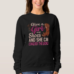 Camiseta Dê Sapatos Certos Para Meninas Cowgirl Para Menin