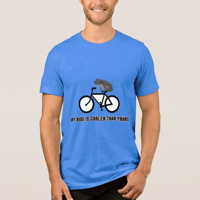 Camiseta de Sapo Engraçado de Bicicleta | Animal d (Frente)