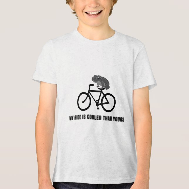 Camiseta de Sapo Engraçado de Bicicleta | Animal d (Frente)
