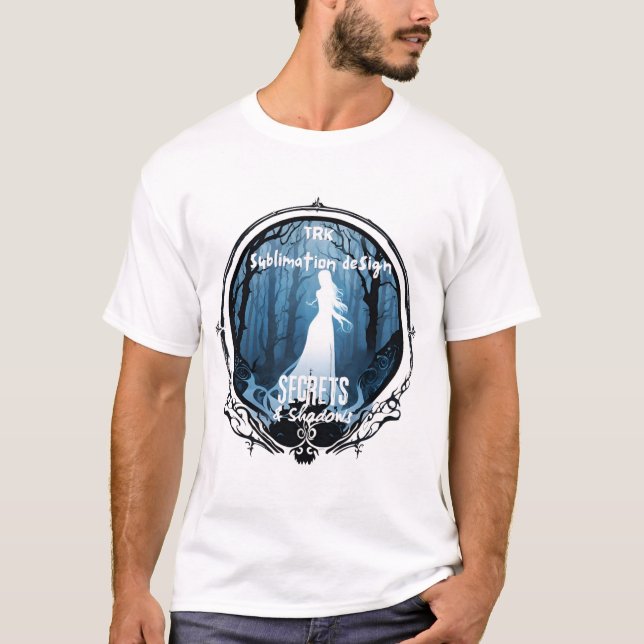 Camiseta de segredos e sombras (Frente)
