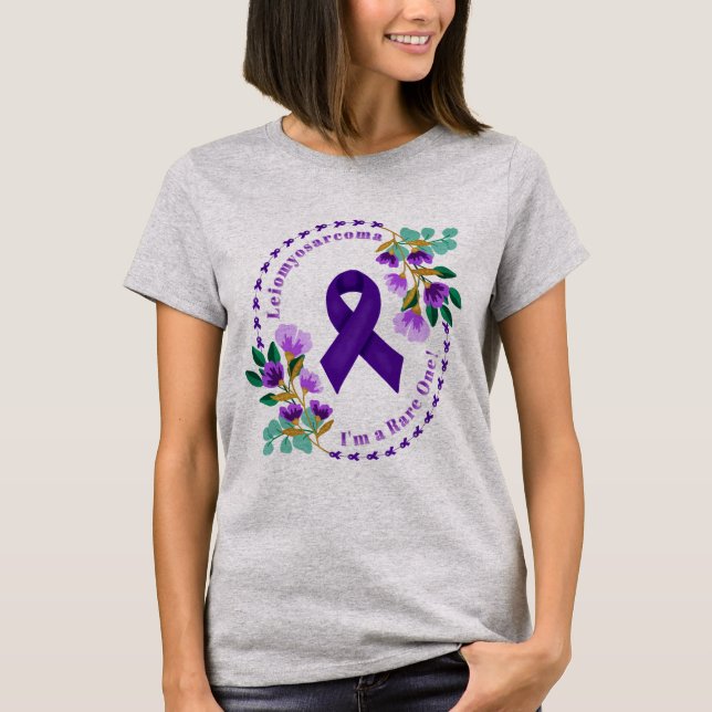 Camiseta de Sensibilização Leiomiosarcoma (Frente)