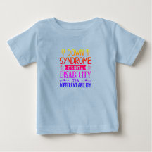 Camiseta de Sensibilização para Toddlers com Síndr