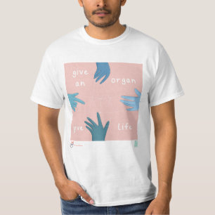 Camiseta de Sensibilização sobre doação de órgãos
