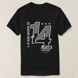 Camiseta De Ser Incrível 14 Anos - Aniversário 14