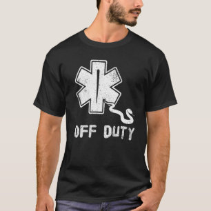 Camiseta de serviço retro EMT paramédico de emergência
