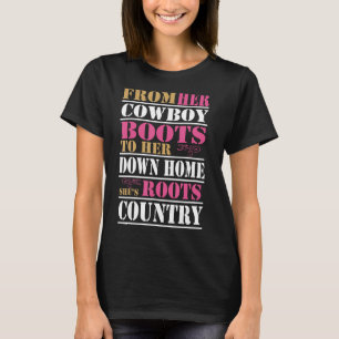 Camiseta De Seu Cowboy Boots Para Sua Casa Ela Roda C