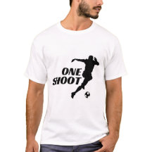 Camiseta de Silhueta de Futebol One Shoot