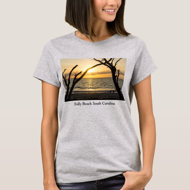 Camiseta de Silhueta Folly Sunrise (Frente)