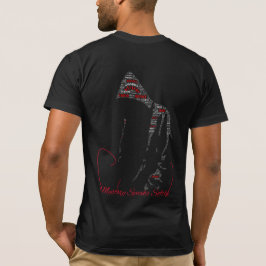 Camiseta de Silhueta Tipografia Mistério Fala Suav