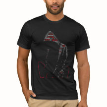 Camiseta de Silhueta Tipografia Mistério Fala Suav