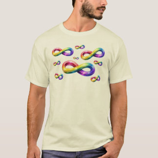 Camiseta de Símbolos de Infinito Multicoloridos