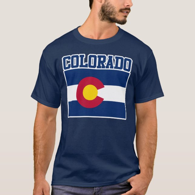 Camiseta de Sinalizador do Estado do Colorado (Frente)