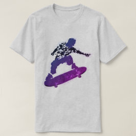 Camiseta de skate com estampa de respingos