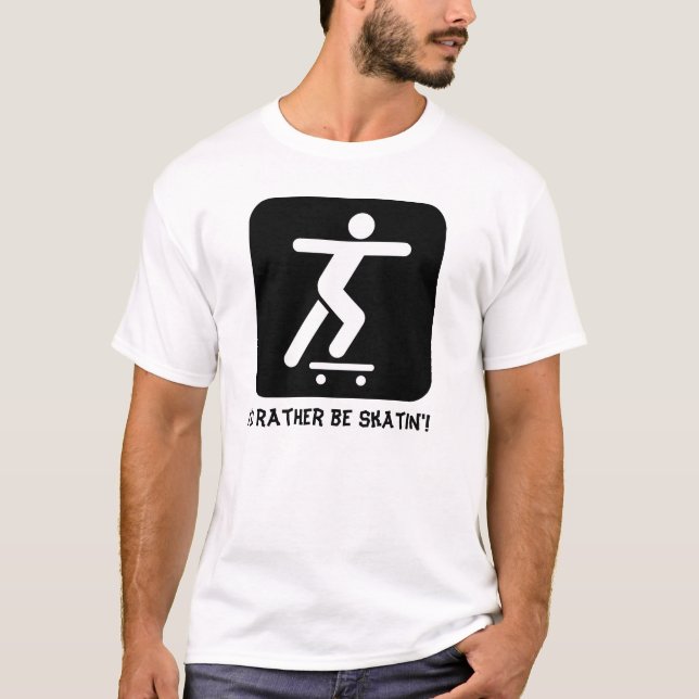 Camiseta de skate, Preferencialmente a andar de sk (Frente)