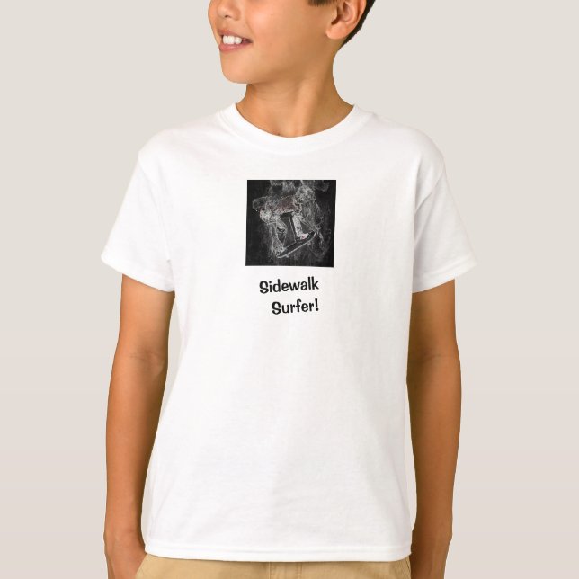 Camiseta de Skater Branco Sidewalk Surfer Pro Imag (Frente)