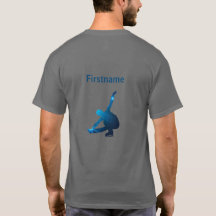 Camiseta de skater Man Figure - Borda de estrela a