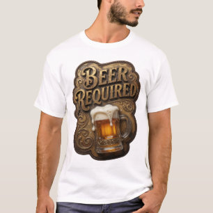 Camiseta de slogan de CERVEJA MODERNA Necessária