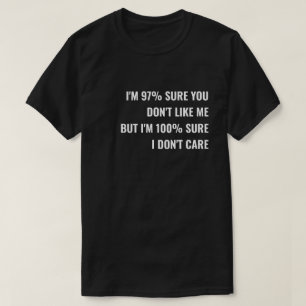 Camiseta de Slogan Sarcástico: Não Me Importo