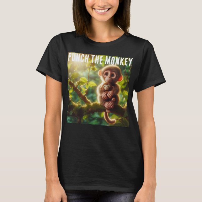 Camiseta de Solidariedade ao Punch the Monkey (Frente)