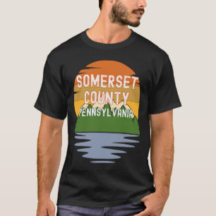 Camiseta De Somerset County Pennsylvania Vintage Sunset