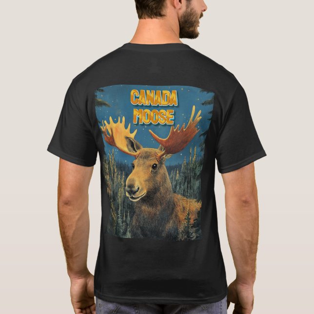 Camiseta de Souvenir Majestésica do Canadá (Verso)