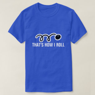 Camiseta de squash com slogan engraçado e bola
