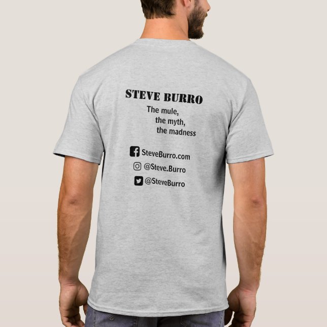 Camiseta de Steve Burro Men (Verso)