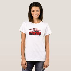 Camiseta de Stock Car - mulher Eu Confio na Máqu