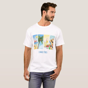 Camiseta de Sublimação Vibrações de Verão   Cena d